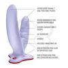 Ryde dildo con sopapa para doble penetracion